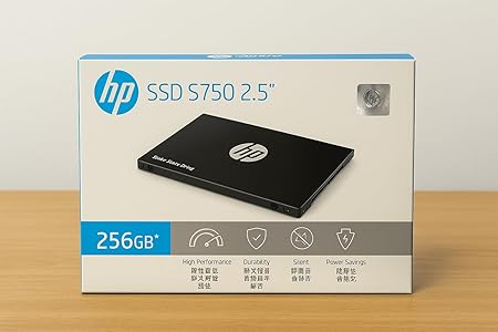 HP S750 1TB SATA III 2.5 inch PC Ssd, 6 Gb/s, 3D NAND Internal Solid State Hard Drive Up to 560 MB/s - 16L54AA#ABA